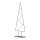 Tannenbaum aus Metall Querstreben mit Aufhängehaken, selbststehend     Groesse:150cm, Metallfuß: 48x20cm    Farbe:schwarz
