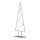 Tannenbaum aus Metall Querstreben mit Aufhängehaken, selbststehend     Groesse: 150cm, Metallfuß: 48x20cm    Farbe: schwarz