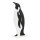 Pinguin 2-teilig, aus MDF, stehend     Groesse: 40x19cm, Standplatte: 16,5x9cm    Farbe: schwarz/weiß