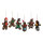 Lebkuchenfiguren 6 Stk., aus Styropor, mit Hänger     Groesse: 20x12x2cm    Farbe: braun/bunt