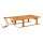 Schlitten aus Holz (Kiefer), zum Einklappen     Groesse: 75x30x16cm, ca.63cm Schnur    Farbe: braun
