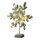 Schneeflocke beflockt, Batteriebetrieben 3AA, (nicht inkl.)     Groesse: 53x12x46cm, Holzfuß: 12x12x4cm    Farbe: weiß