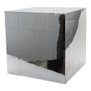 Mirror cube out of styrofoam     Size: 40cm    Color: silver