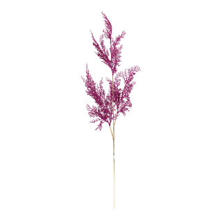 Zedernzweig aus Kunststoff, beglittert, biegsam     Groesse: 80cm    Farbe: fuchsia
