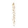 Beerengirlande aus Kunststoff, beglittert     Groesse: 153cm    Farbe: gold