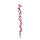 Beerengirlande aus Kunststoff, beglittert     Groesse: 153cm    Farbe: rot