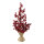 Beerenbaum aus Kunststoff, im Jutebeutel     Groesse: 58cm    Farbe: rot/braun