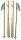Skier im 4-er Set, aus MDF     Groesse: 70cm, Stöcke: 46x6cm    Farbe: gold/weiß