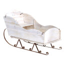 Deko-Schlitten Holz gewischt     Groesse: 100x40x60cm...