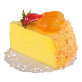 Cake slice cheese cake, foam     Size: 7x10cm    Color: nature