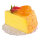 Cake slice cheese cake, foam     Size: 7x10cm    Color: nature