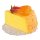 Kuchenstück Käsekuchen, Schaumstoff     Groesse: 7x10cm    Farbe: natur     #