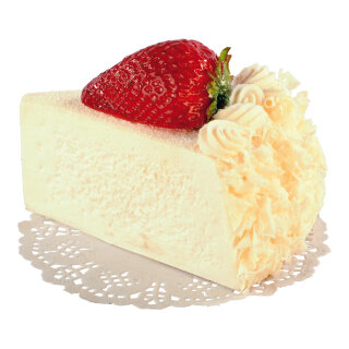 Cake slice cream cake - Material: foam - Color: white - Size: 7x10cm