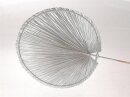 Stiel Palmblat Oval, L115cm B46cm, Silber