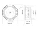 LAVOCE MAF082.00 8" Woofer, Ferrite, Aluminium Basket Driver