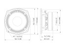 LAVOCE MAF061.50 6.5" Woofer, Ferrite, Aluminium Basket Driver