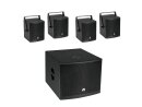OMNITRONIC Set MOLLY-12A Subwoofer active + 4x MOLLY-6...