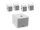 OMNITRONIC Set MOLLY-12A Subwoofer active + 4x MOLLY-6 Top 8 Ohm, white