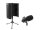 OMNITRONIC Set MIC CM-78MK2 Large Diaphragm Condenser Mic + AS-04 Desk-Microphone-Absorber System