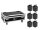 EUROLITE Set 6x AKKU IP UP-4 Plus HCL Spot WDMX + Case mit Ladefunktion