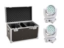 EUROLITE Set 2x LED TMH-X4 Moving-Head Wash Zoom wh + EU...