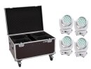 EUROLITE Set 2x LED TMH-X4 Moving-Head Wash Zoom ws + EU...