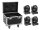 EUROLITE Set 4x LED TMH-S60 Moving-Head-Spot + Case