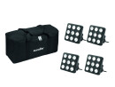 EUROLITE Set 4x LED Party Panel RGB+UV + Soft Bag