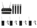 OMNITRONIC Set UHF-E4 Wireless Mic System + 4x BP + 4x...