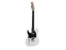 DIMAVERY TL-601 Electric Guitar LH, white / black pick guard