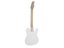 DIMAVERY TL-601 E-Guitar LH, white / black pick guard