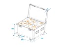 ROADINGER Flightcase 4x TMH-W400 with wheels