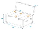 ROADINGER Flightcase 4x LED PLL-480 with wheels