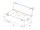 ROADINGER Flightcase 4x Audience Blinder 2x100W LED COB CW/WW mit Rollen