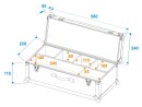 ROADINGER Flightcase 4x AKKU Mini IP UP-4 QCL Spot