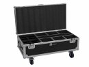 ROADINGER Flightcase 6x AKKU IP UP-4 Plus HCL Spot WDMX with Charging Function