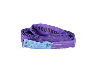 SHZ Round Sling 2m, max. Load 1000KG nach EN 1492-2 SF7 violett