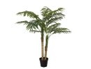 EUROPALMS Areca palm, 2 trunks, artificial plant, 120cm