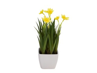 EUROPALMS Daffodil, artificial plant, 23cm