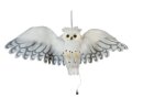 EUROPALMS Halloween Snow Owl, animated, 80cm