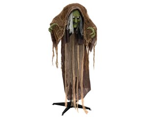 EUROPALMS Halloween Figure Witch Hunchback, animated, 145cm
