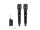OMNITRONIC Set FAS TWO + 2x Dyn. Wireless Microphone 660-690MHz