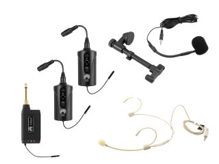 OMNITRONIC Set FAS TWO + 2x BP + Headset + Acoustic Guitar Microphone 660-690MHz