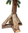 Tannenbaum Spritzguß und echtem Holzstamm,H:125cm, Sonderverkauf