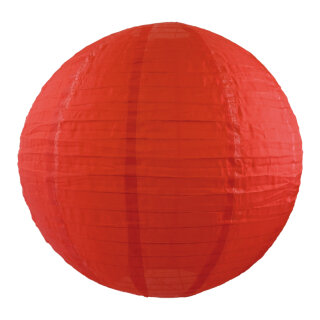 Lampion aus Nylon, für Innen- & Außenbereich     Groesse: Ø 60cm    Farbe: rot