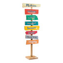 Signpost with 6 directional arrows, out of MDF     Size:...