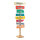 Signpost with 6 directional arrows, out of MDF     Size: 92cm, sign: 30-36cm    Color: multicoloured