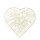 Heart with jute out of metal, to hang     Size: 60cm    Color: white