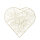 Heart with jute out of metal, to hang     Size: 60cm    Color: white