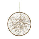 Ring with jute out of metal, to hang     Size: 30cm...